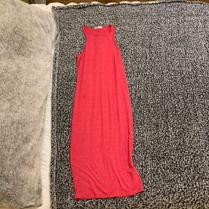 Pink Forever 21 long tight dress